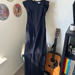 Calvin Klein Ruffle Cap Sleeve Jumpsuit. Size 6.